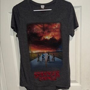 Stranger Things Graphic Tee - Dark Gray